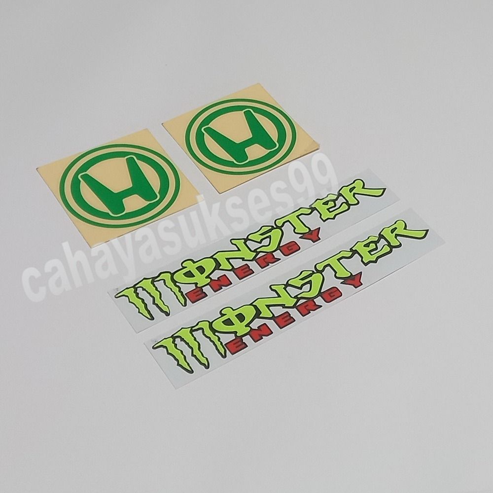 Sticker Motor Monster Energy 20cm x 3,5cm Stiker Tangki Motor HONDA ...