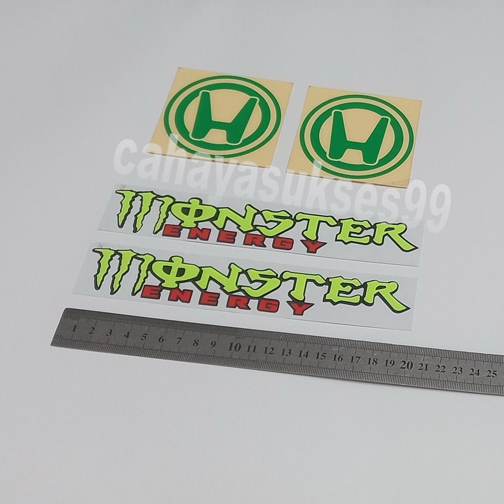 Sticker Motor Monster Energy 20cm x 3,5cm Stiker Tangki Motor HONDA ...