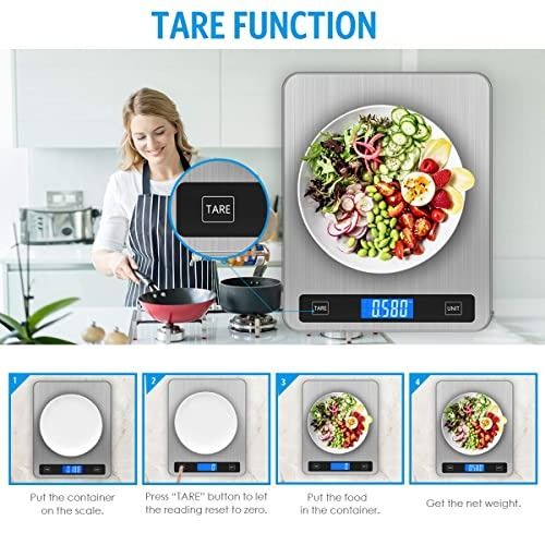 1pc Digital Kitchen Scale For Baking And Cooking-accurate And Easy To  Use-perfect For Measuring Ingredients And Weighing Food-an Essential Kitchen  Tool And Accessory-powered By 2pcs Size 5 Batteries