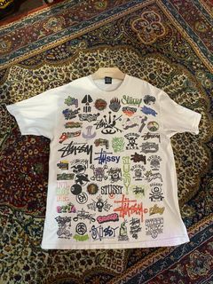 Vintage Stussy Multi-logo 00's T-shirt – ATTASTORES