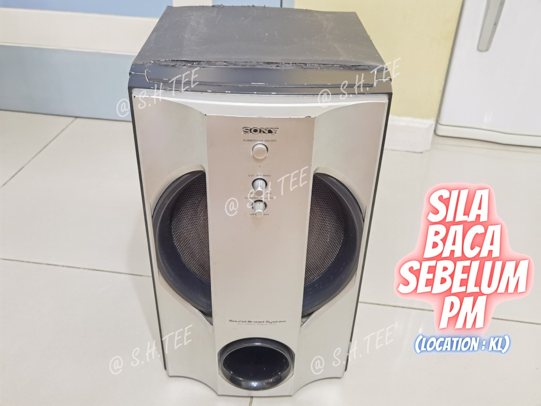 Subwoofer Active Sony 200W 20cm Woofer 7.87" with Cut Off Freq Control