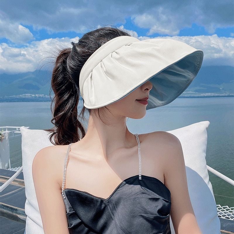 Sunhat Women Uv Protection Sunscreen Empty Top Outdoor Shell Hat