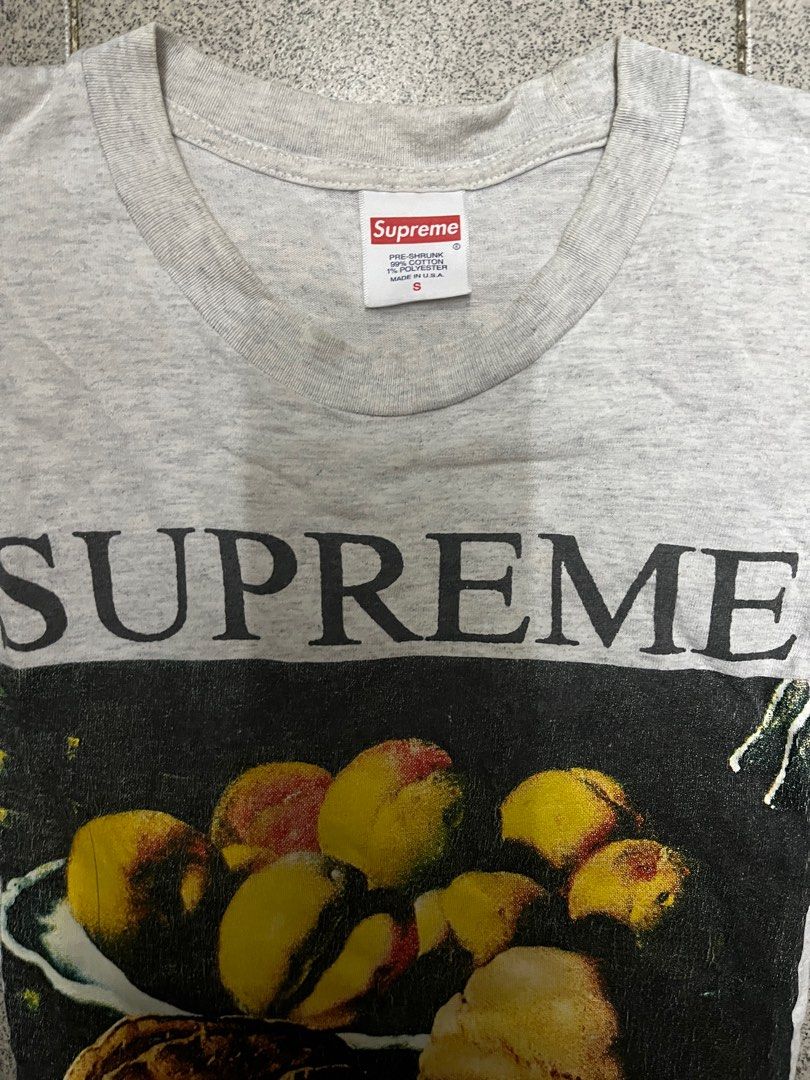 Supreme Tee grey vintage size s, 男裝, 上身及套裝, T-shirt、恤衫