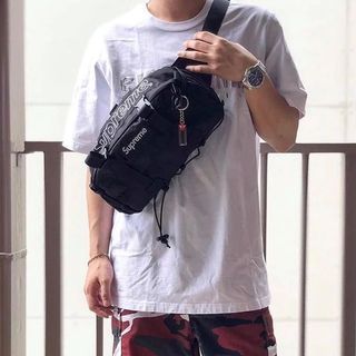 Supreme Waist Bag Black, Men's Fashion, Bags, Sling Bags on Carousell