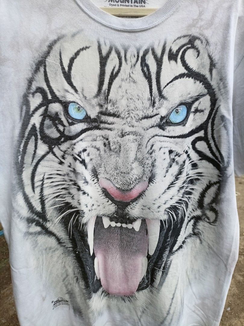 White Tiger Big Face Men's T-Shirt – Bewild