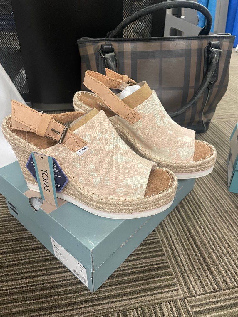 Toms shoes 6 Monica wedge heel. Brand new with box