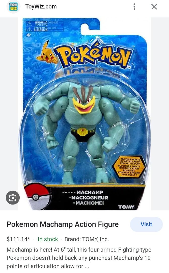 Machamp tomy top