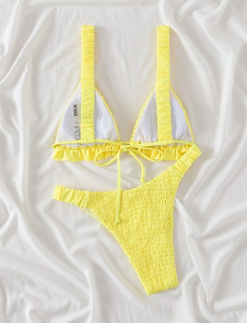 Two piece yellow bikini, Women's Fashion, Swimwear, Bikinis & Swimsuits