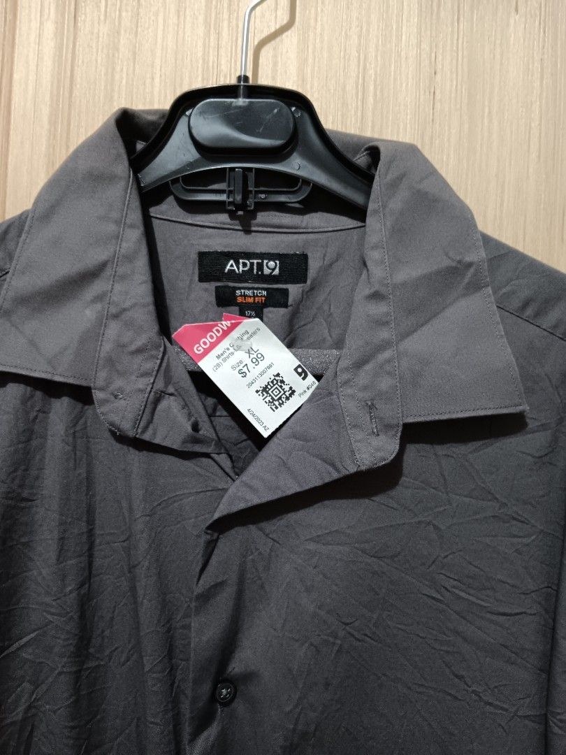 UKAY Apt 9 Mens Polo Longsleeves Slim Fit 17 1 2 or Large Men s