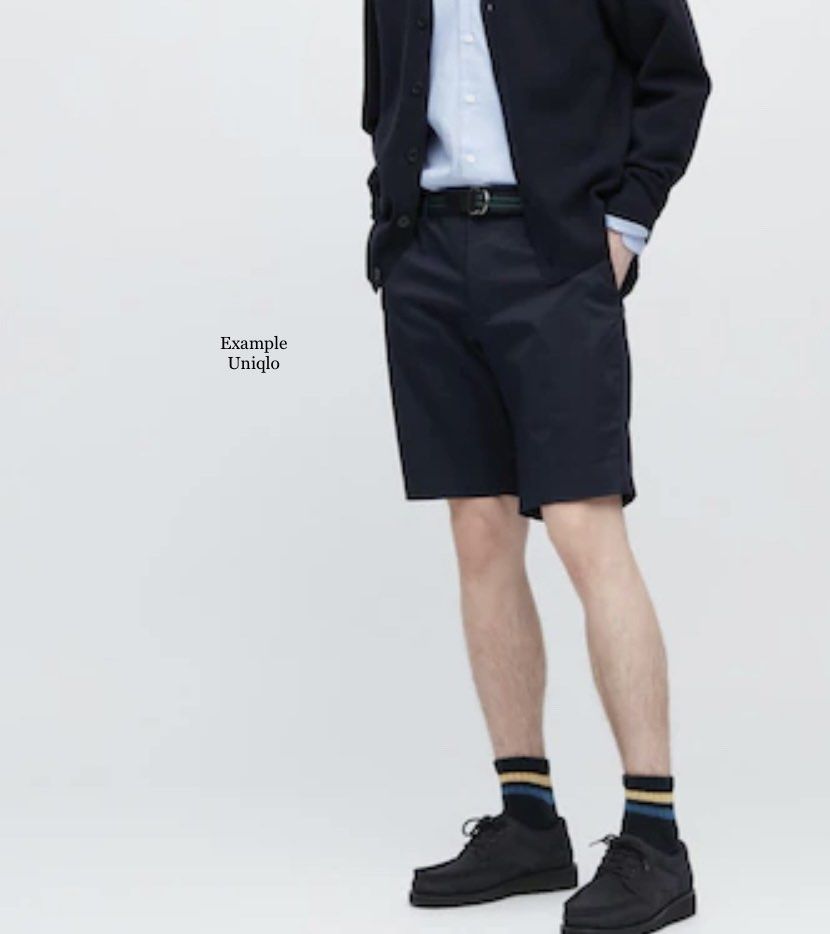 Uniqlo stretch slim fit shorts sales