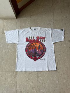 Chicago Bulls 3-Peat Championship Starter White T Shirt Size XL Free  Shipping