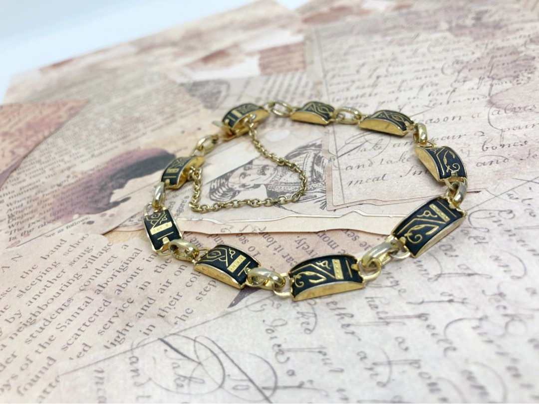 Vintage damascene bracelet hot sale