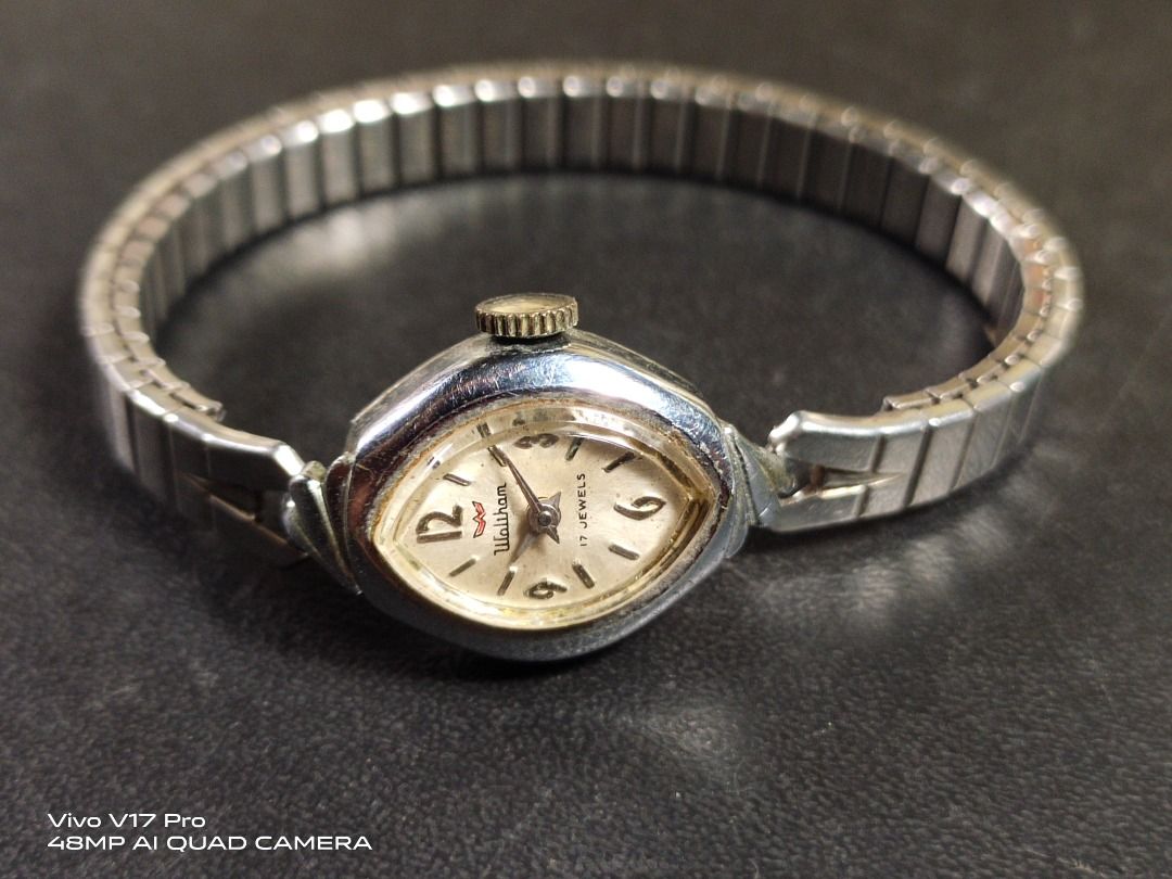 Vtg Waltham Mechanical Hand Winding Ladies Watch