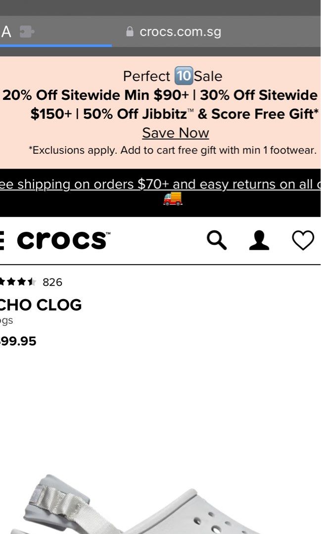 Purchase crocs clearance