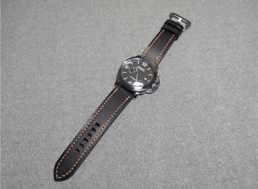 Aged leather sales watch strap