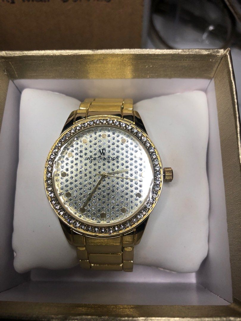 Worthington | Accessories | Worthington Stainless Steel Rhinestone Watch |  Poshmark