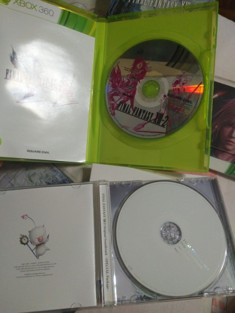 Xbox 360 FF Final Fantasy XIII-2 特典版特別版包括遊戲原聲CD 月曆卡