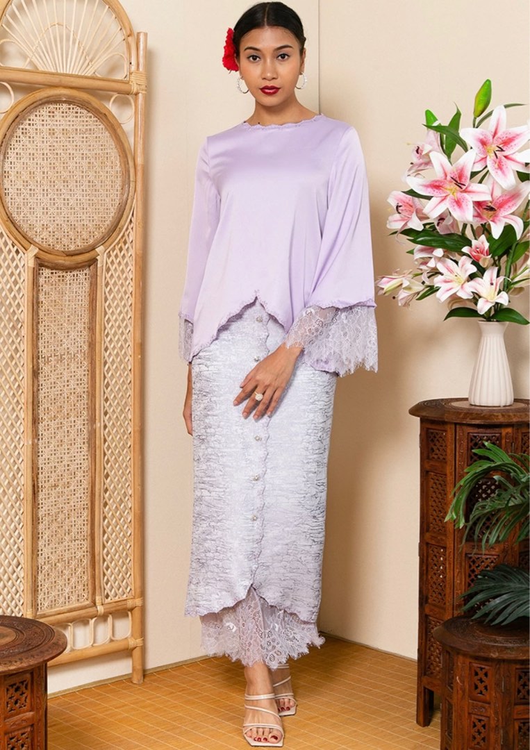 Zalia Embroidery Jacquard Kurung Kedah Set, Women's Fashion, Muslimah