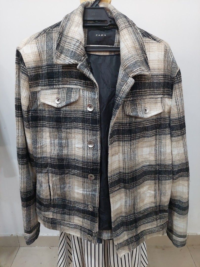 Zara wool Jacket Women s Fashion Coats Jackets and Outerwear on