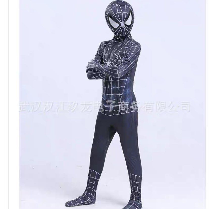 Adult's Spiderman Inspired Spandex Costume, Black – Masquerade