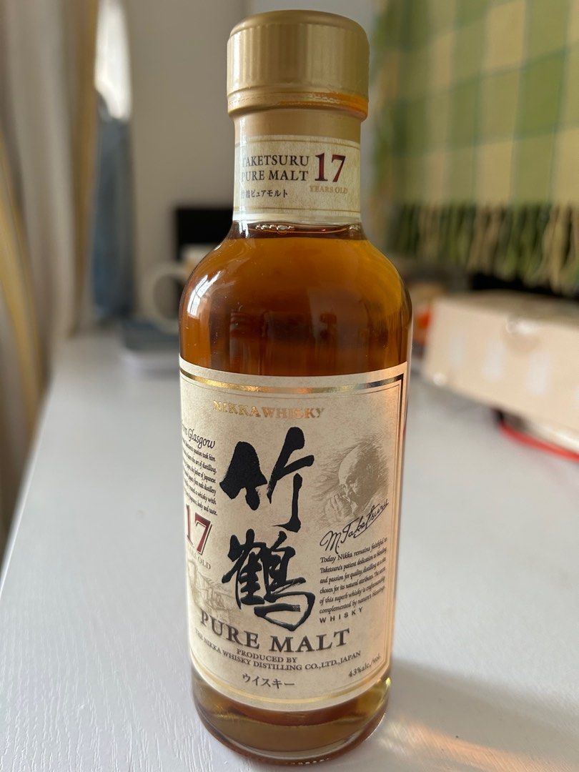 日本180ml竹鶴17年威士忌whisky 酒辦非余市山崎白州響宮城峽, 嘢食& 嘢