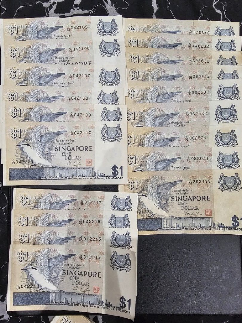 1 Singapore Dollar Banknote (Bird Series), Hobbies & Toys, Memorabilia ...