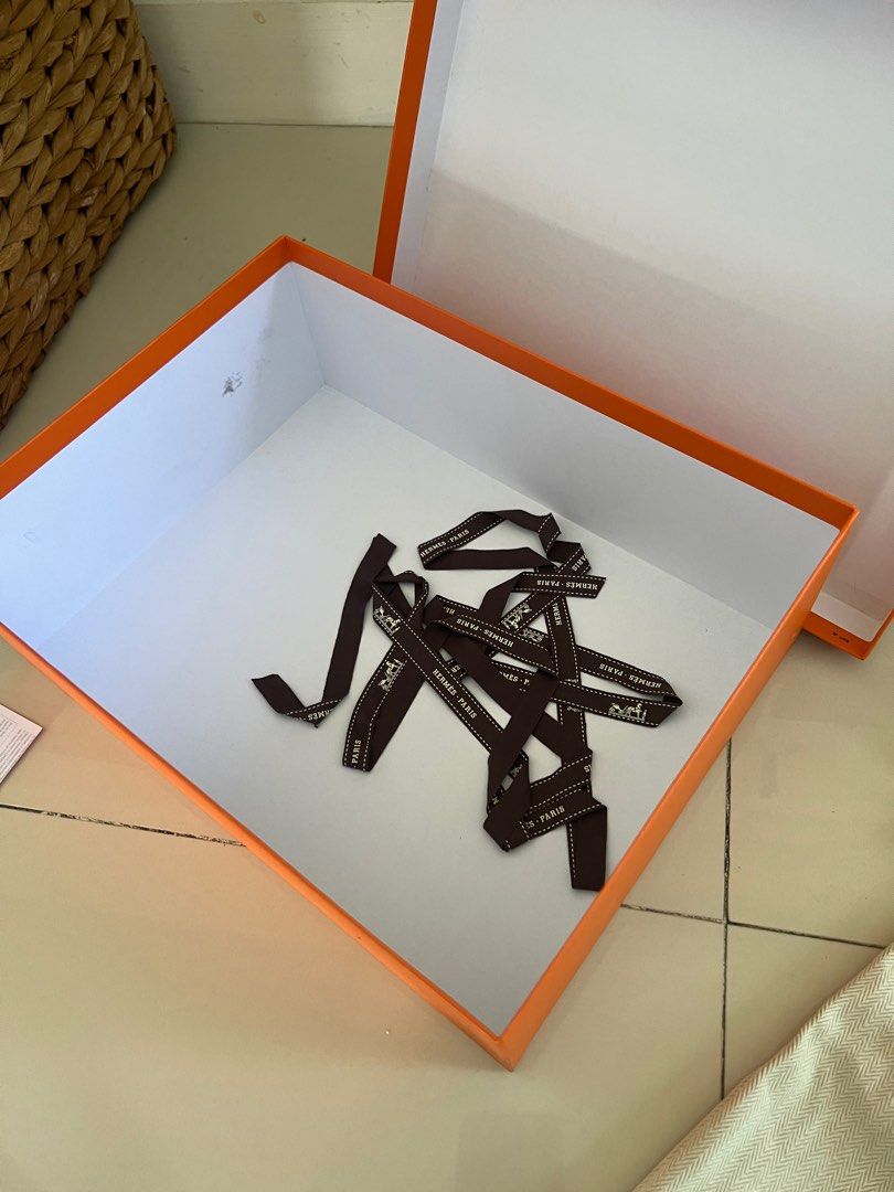2023 Hermes Orange Box (Category: Storage Boxes & Baskets) located in Cebu City. Submitted by mamaandbebe (Listing ID 1258749270, Image 2). Description: Bought direct from Hermes paris (shoe box).