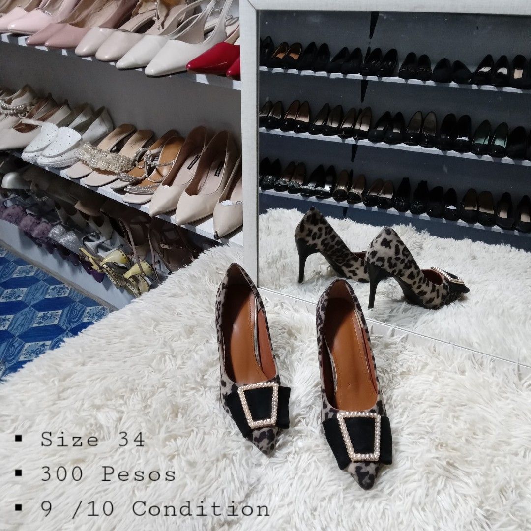 2 1 2 Stiletto Heels Size 34 35 Slim Feet Women s Fashion