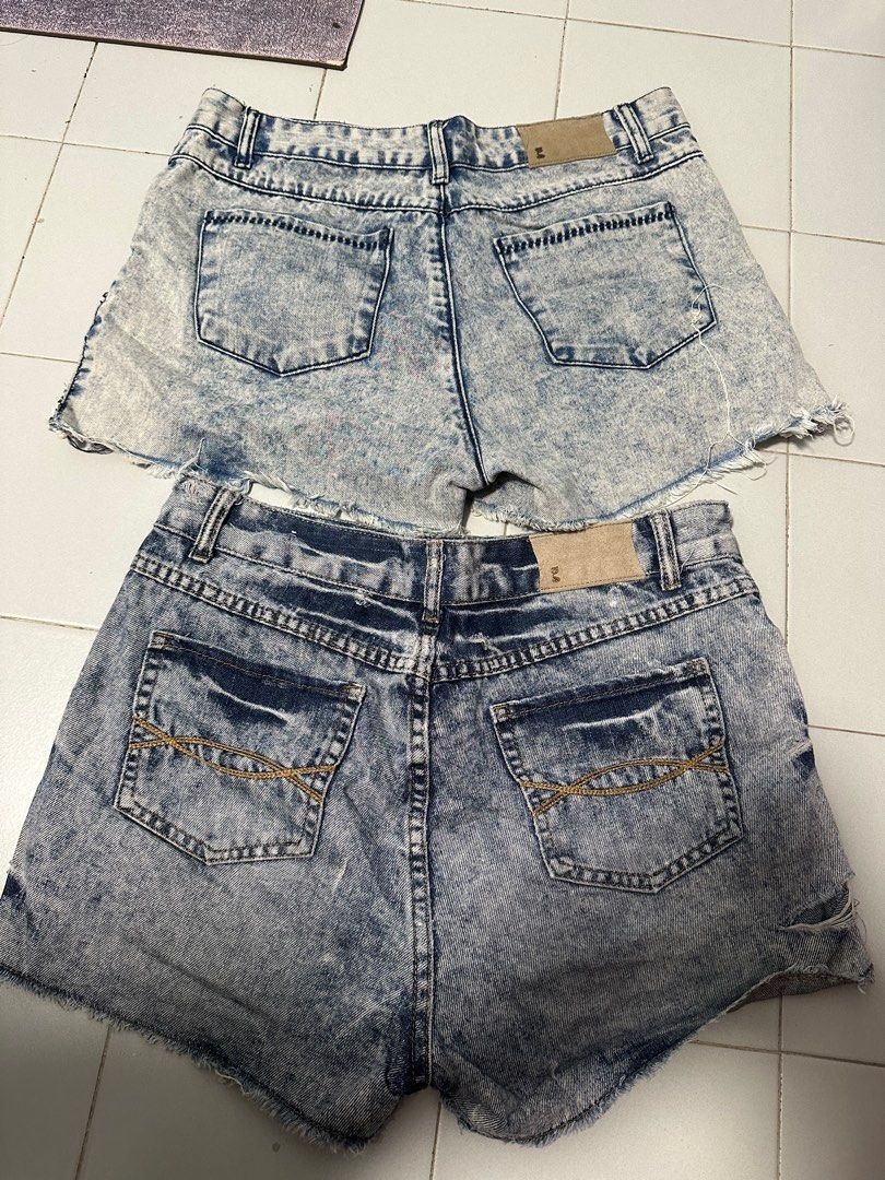 2 for 15 Denim Shorts Women s Fashion Bottoms Shorts on Carousell
