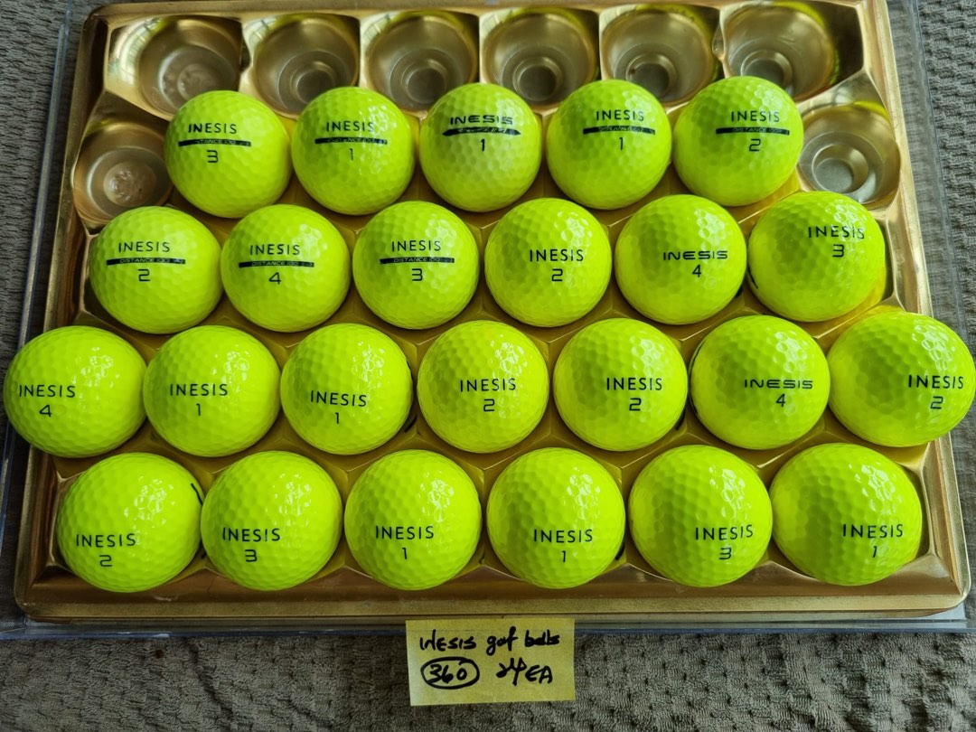 [360] INESIS golf balls ( 100 / 500 ) 24 balls for 22, Sports