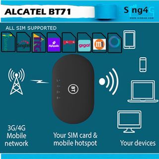 4G 300Mbps SIM WIFI MODEM Portable MIFI Work SG or Oversea (4G 300mbps 20WIFI Share Max 8hr)