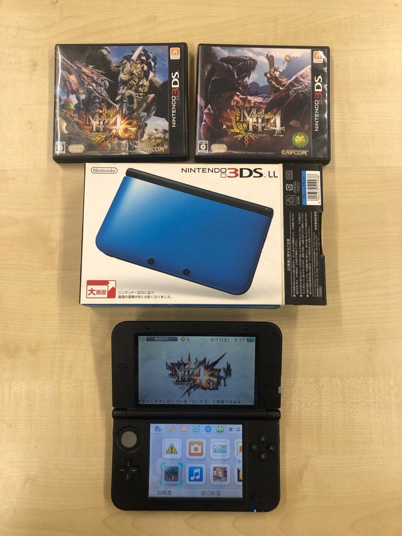 任天堂3DS LL 日版有盒有單Nintendo gameboy switch, 電子遊戲, 電子