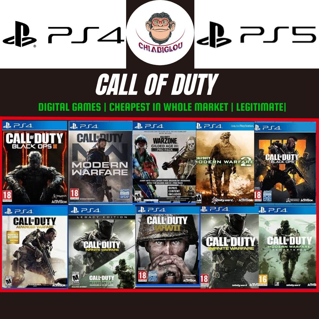 PS4 Call of Duty Games Series, Video Gaming, Video Games, PlayStation on  Carousell