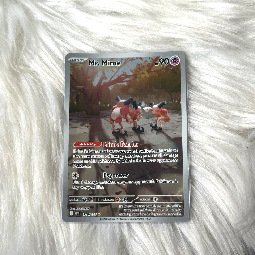 ✨ TCG POKEMON ✨ - 179/165 Mr Mime Holo AR Scarlet & Violet Pokemon 151