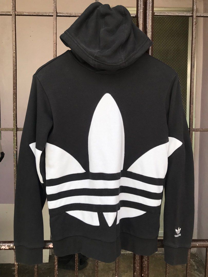 Adidas big hotsell trefoil hoodie
