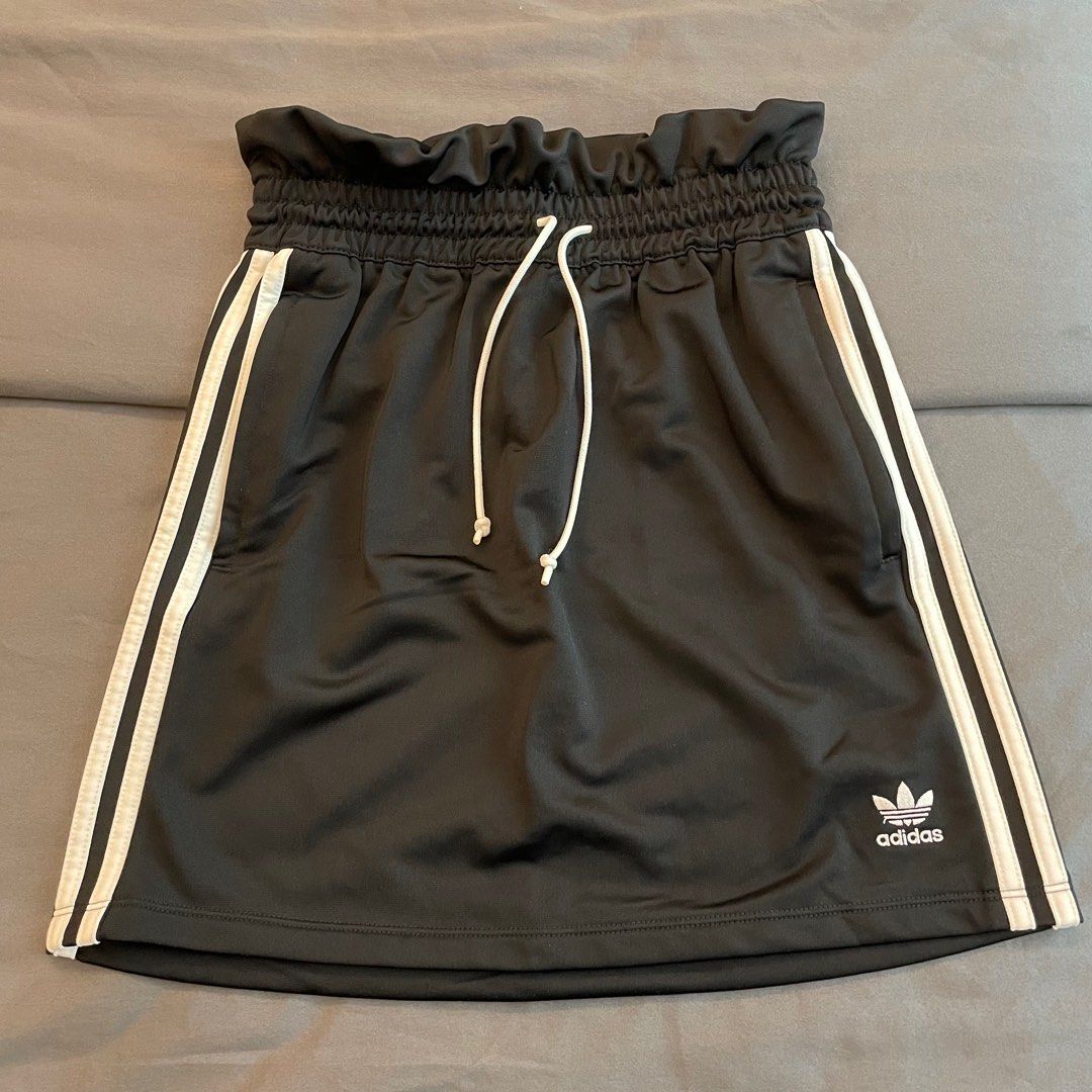 Adidas Originals Paper Bag Drawstring Mini Skirt