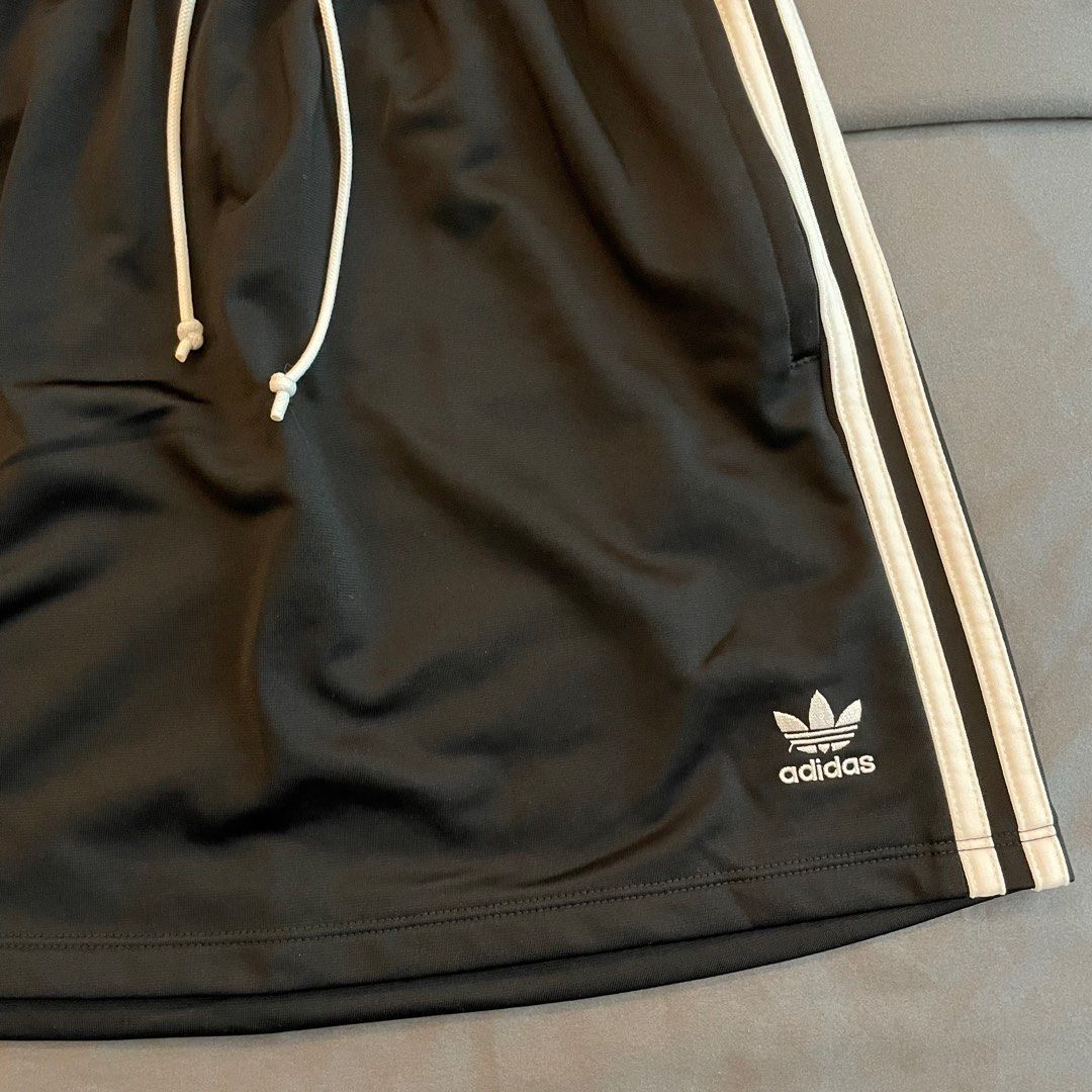 Adidas Originals Paper Bag Drawstring Mini Skirt Women s Fashion