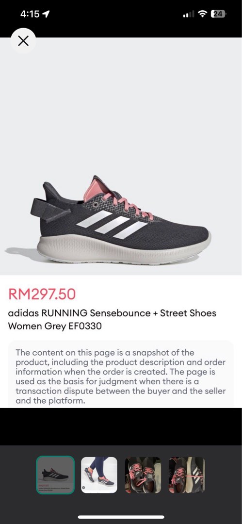 adidas RUNNING Sensebounce Street Shoes Women Grey EF0330