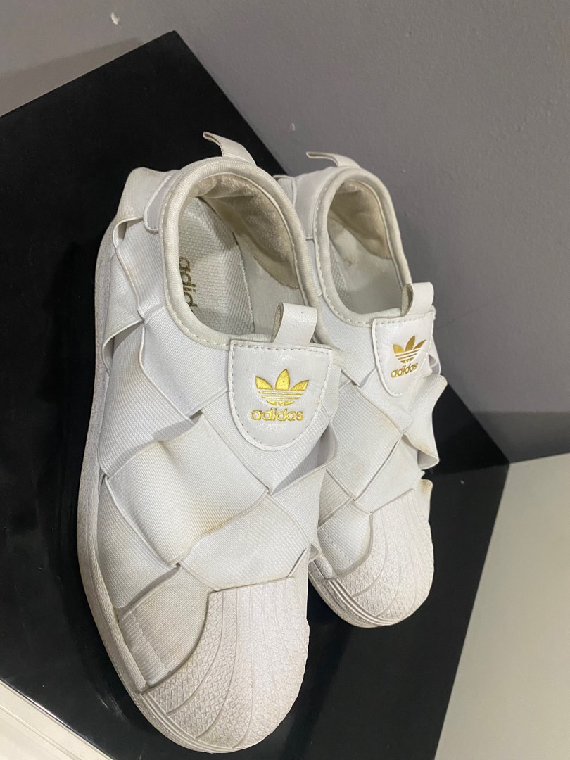 Superstar slip best sale on branco
