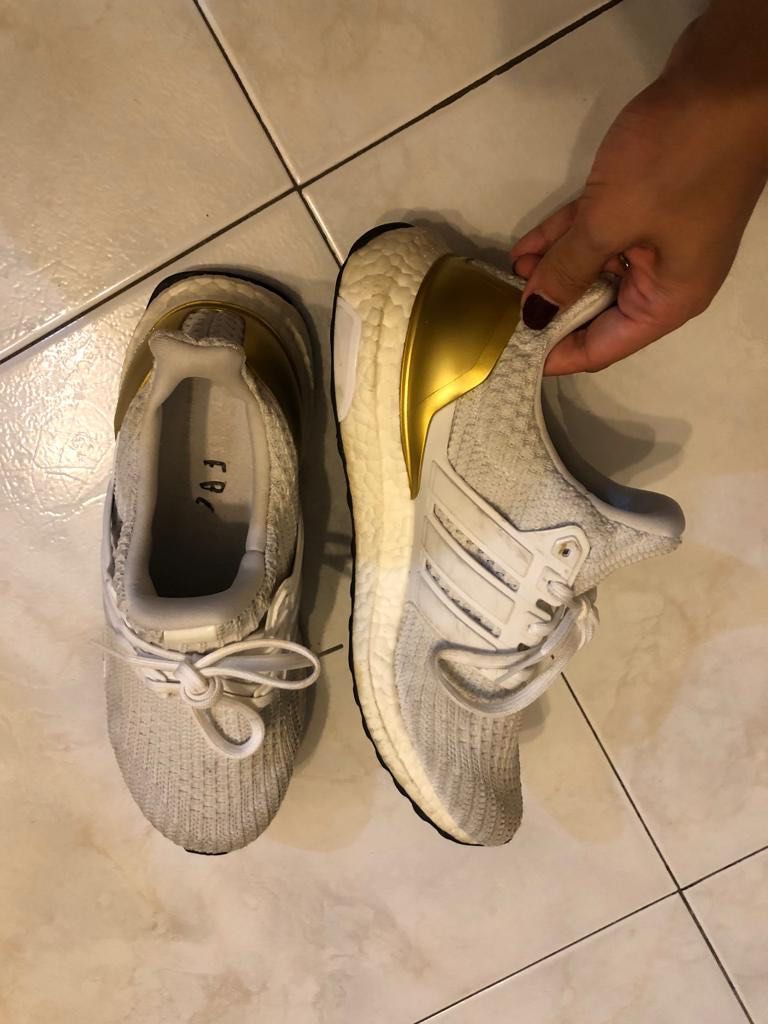 Adidas Ultraboost Gold Women s Fashion Footwear Sneakers on