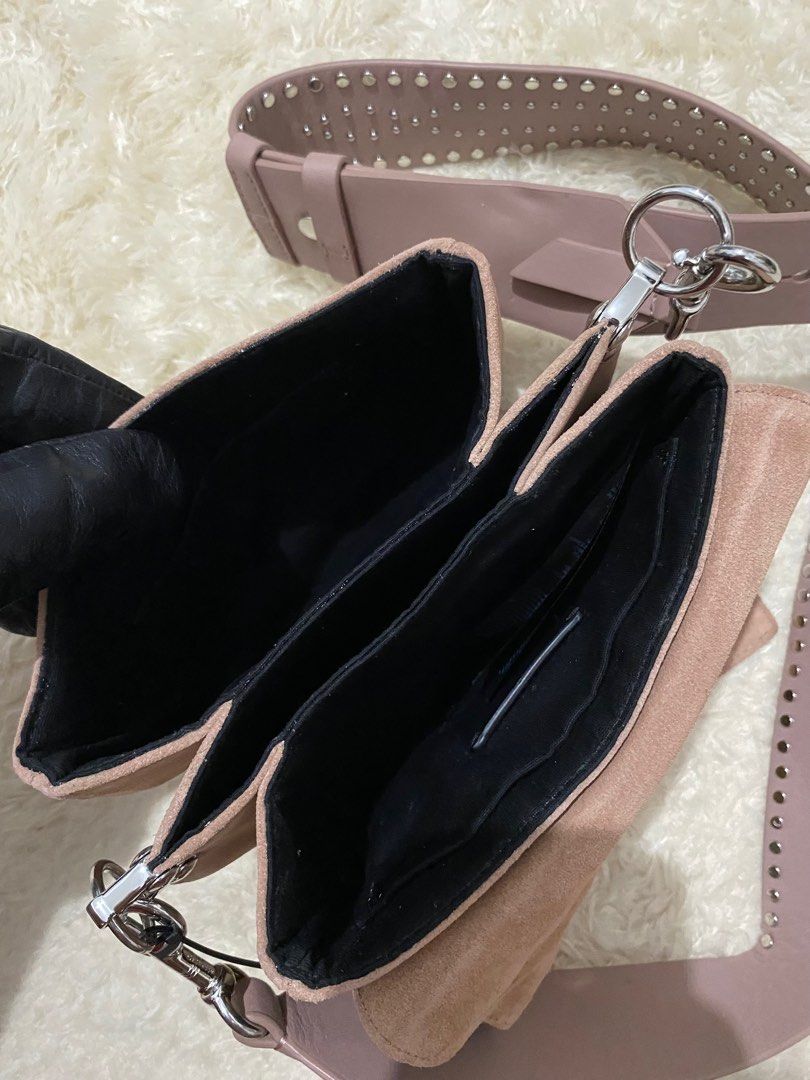 ALL SAINTS BILLIE MINI LEATHER CROSSBODY BAG
