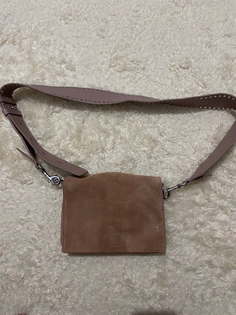 ALL SAINTS BILLIE MINI LEATHER CROSSBODY BAG