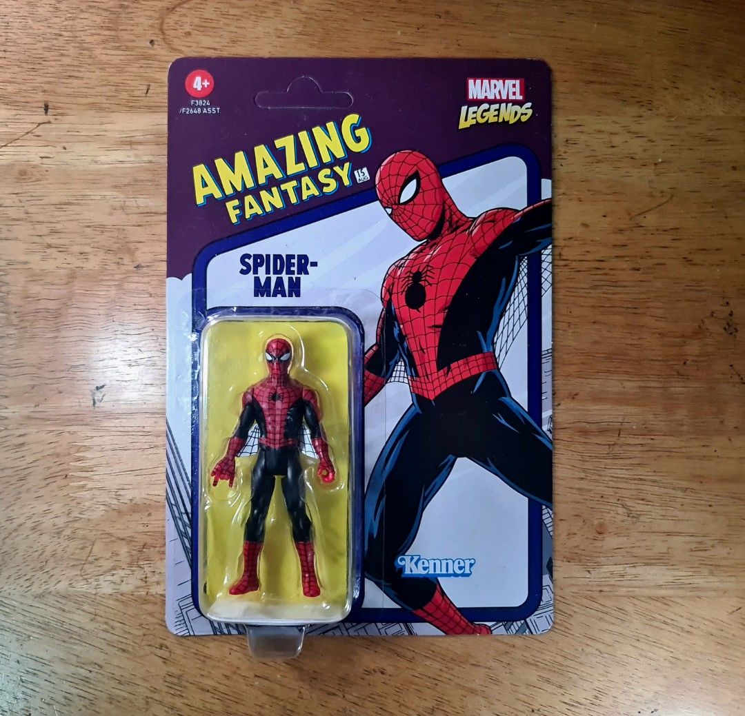Amazing Fantasy Spider-Man Kenner (Category: Figurines & Statues) located in Manila. Submitted by shelfinvaders (Listing ID 1258884002, Image 1). Description: Kenner Amazing Fantasy Spider-Man - brand new, sealed - card condition 8.5/10 MOP: BDO, BPI, GCash.