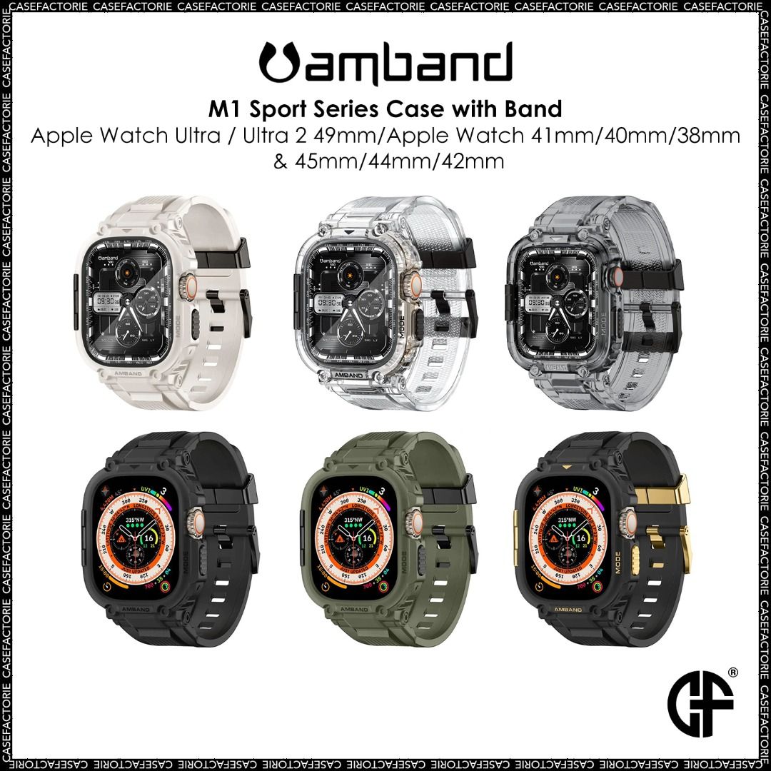 amBand M1 Sport Series Case with Band for Apple Watch Ultra / Ultra 2