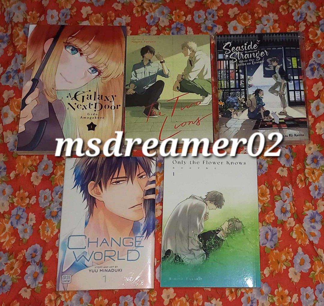 Assorted English Manga (Category: Comics & Manga) located in Tagum. Submitted by msdreamer02 (Listing ID 1258861563, Image 2). Description: WTS LFB ❌ = SOLD A Galaxy Next Door = 500 Change World Vol. 1 = 530 Attack on Titan Character Encyclopedia = 390 Noragami Stray Stories = 330 Blood Tied Lovers Vol. 1 = 280 5 cm per second = 600 Shaman King Omnibus = 750 The Two Lions = 580 ❌ Seaside Stranger Vol. 1 = 530❌ Only the Flowers Knows Vol. 1= 530❌ 