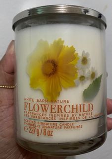 Auth Bath and body works Candle Flowerchild
