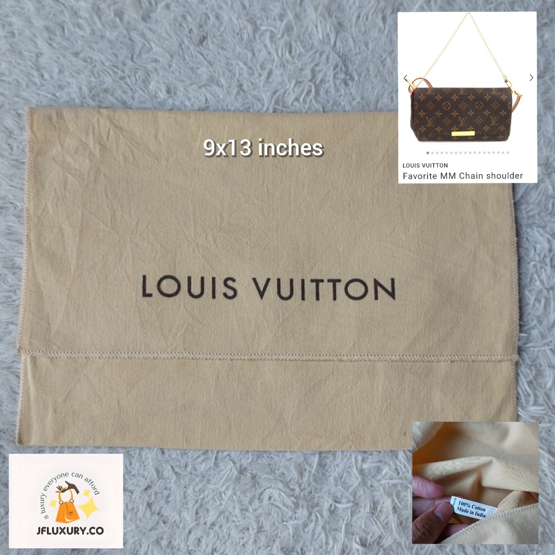 Authentic Louis Vuitton dust bag 13.5x18 inches, Luxury, Bags