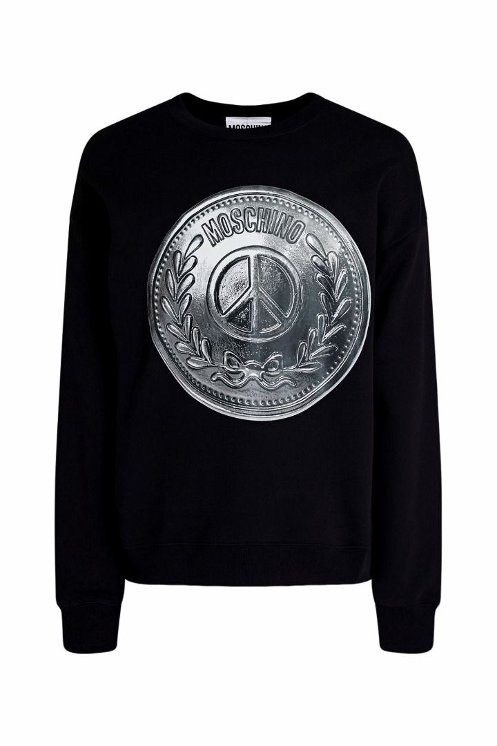 Moschino studded sweatshirt sale
