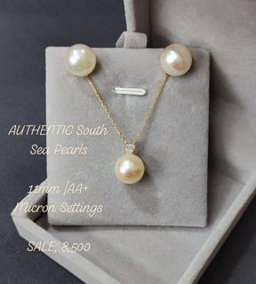 Authentic Southsea Pearl Earring & Necklace Pendant
