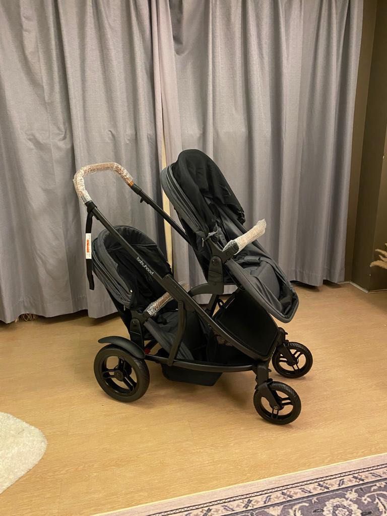 Babyhood Tandem Twin Stroller Babies Kids Going Out Strollers